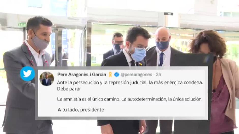 El Gobierno dice que Puigdemont debe ser juzgado y desde la Generalitat, Aragonés expresa su "enérgica condena"