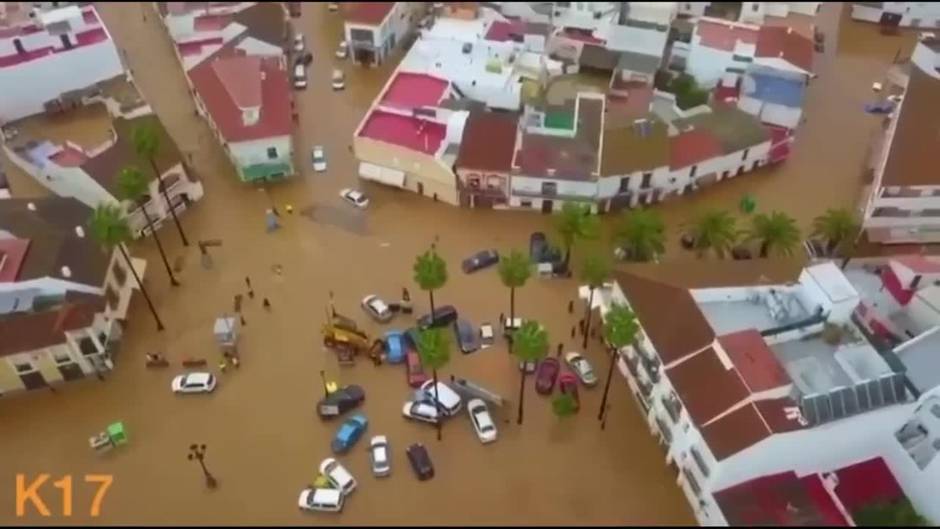 Fuertes lluvias e inundaciones en Huelva