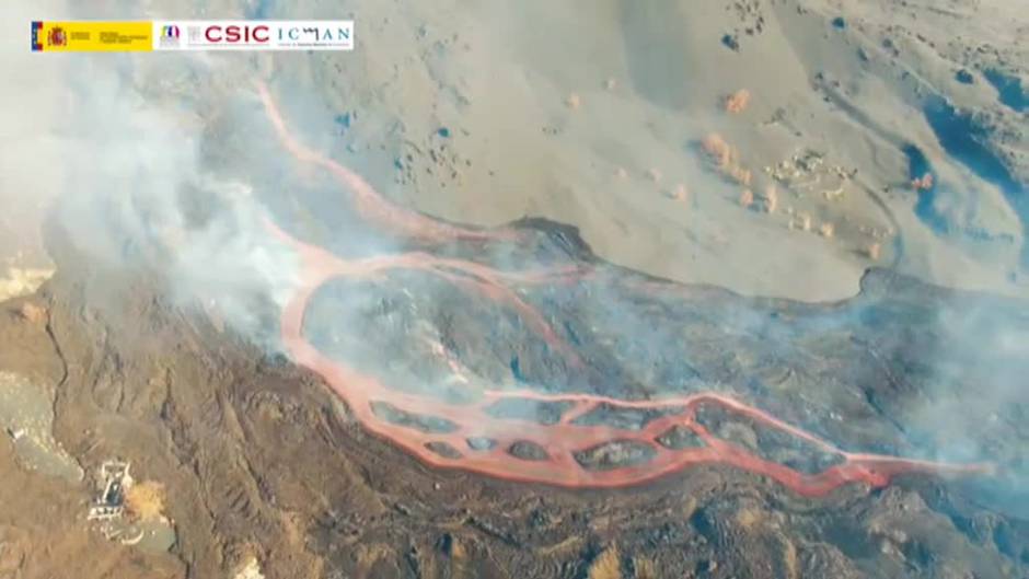 Los drones del CSIC capturan las imágenes más espectaculares de la erupción de Cumbre Vieja
