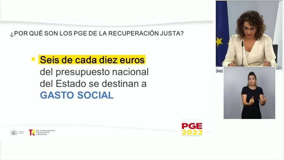 Los Presupuestos de 2022 destinarán 6 de cada 10 euros a gasto social