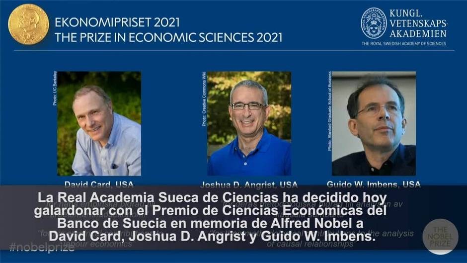 David Card, Joshua Angrist y Guido Imbens, Nobel de Economía 2021