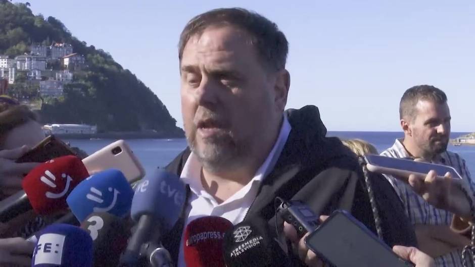 Junqueras califica de "valiente y sincera" la declaración de Bildu "en el camino de la paz"