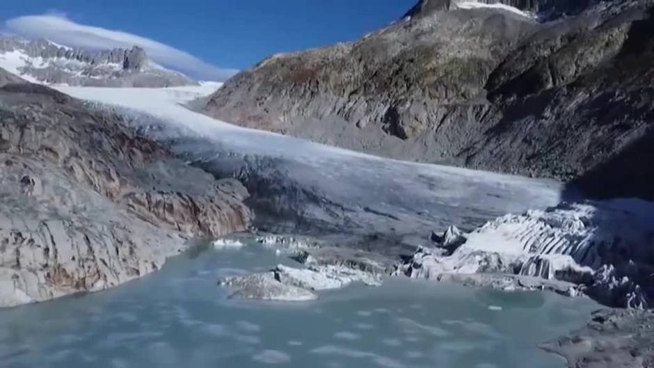 El calentamiento global está derritiendo los Alpes suizos