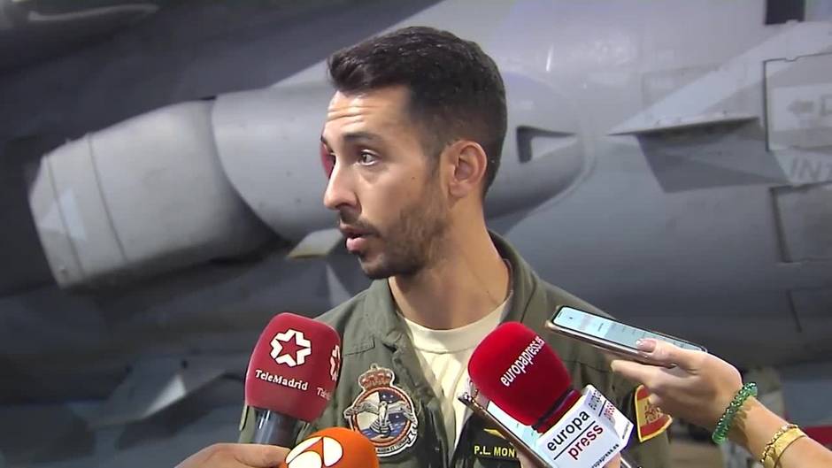 Piloto de 'Harrier' de la Armada destaca su labor de seguridad y disuasión en un conflicto