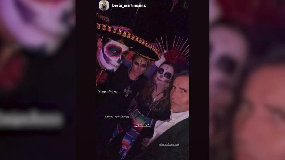 Paula Echevarría y Miguel Torres disfruta de una fiesta de Halloween