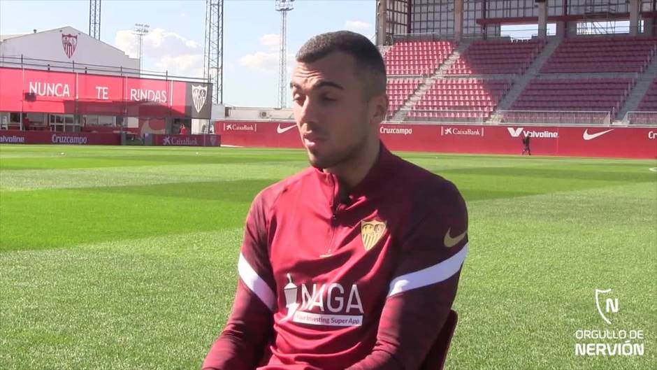 Joan Jordán explica a ABC la evolución de su juego en el Sevilla FC y su reto de incorporarse más ofensivamente