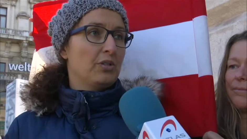 Protestas en Austria contra las restricciones y la obligatoriedad de las vacunas