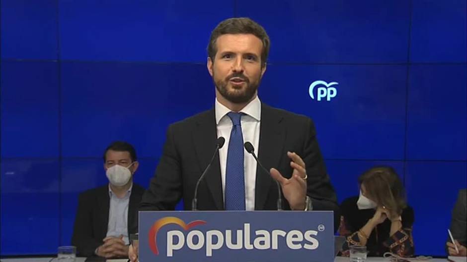 Casado respalda la apuesta de Mañueco por "un gobierno fuerte, estable y en solitario"