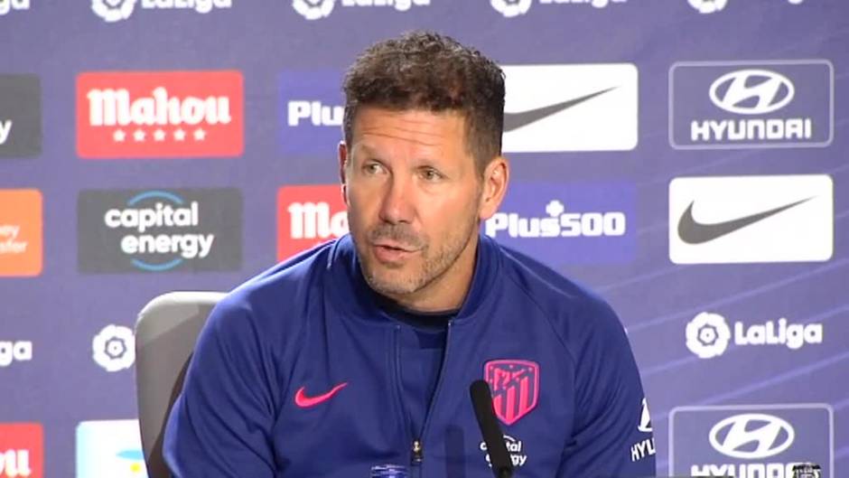 Simeone: "Estoy bien, estoy tranquilo. Porque cuando todos se ponen nerviosos yo estoy tranquilo"