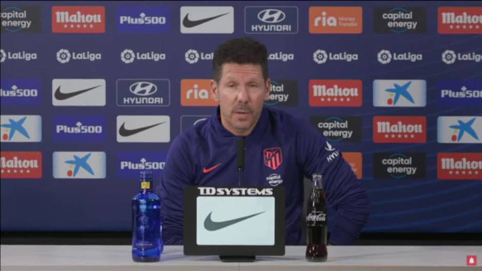 Simeone: "Estoy en un gran club y miro al futuro tratando de resolver el presente"