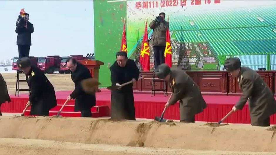 Kim Jong Um inaugura la construcción de un enorme invernadero en Corea del Norte