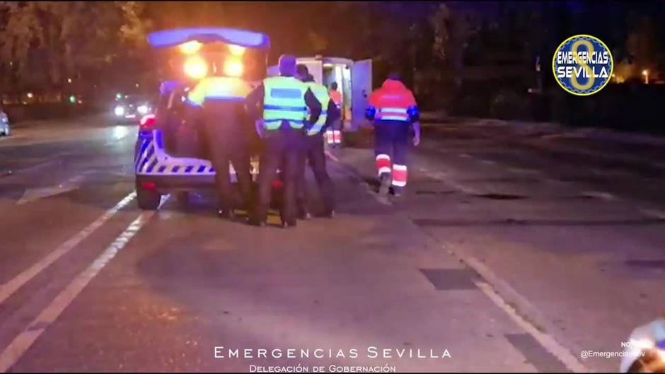 Muere un motorista en un accidente en la Ronda Tamarguillo