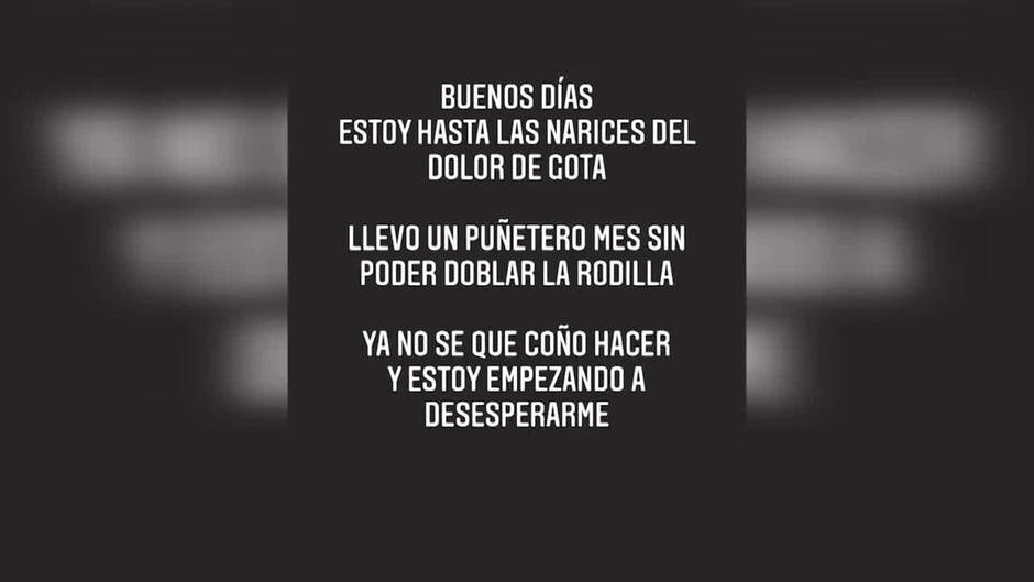 Kiko Rivera desesperado por los fuertes dolores de gota