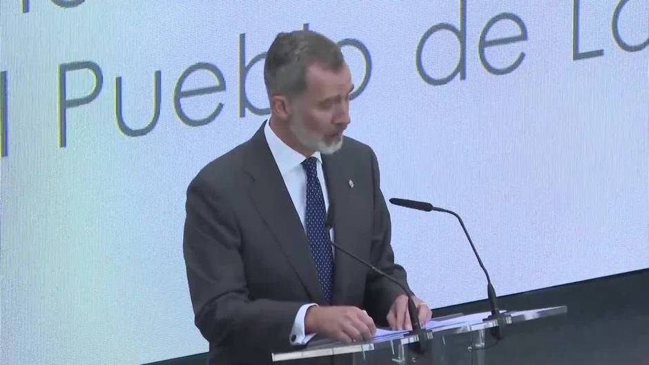 El Rey defiende el compromiso de los españoles con "el presente y el futuro" de La Palma