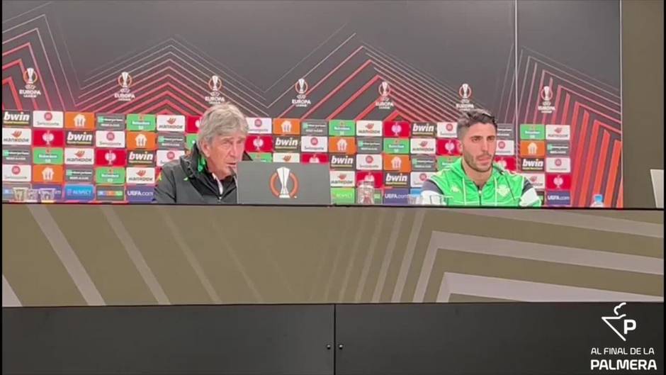 Pellegrini, entrenador del Betis, habla del Eintracht Frankfurt, el rival del Betis de mañana