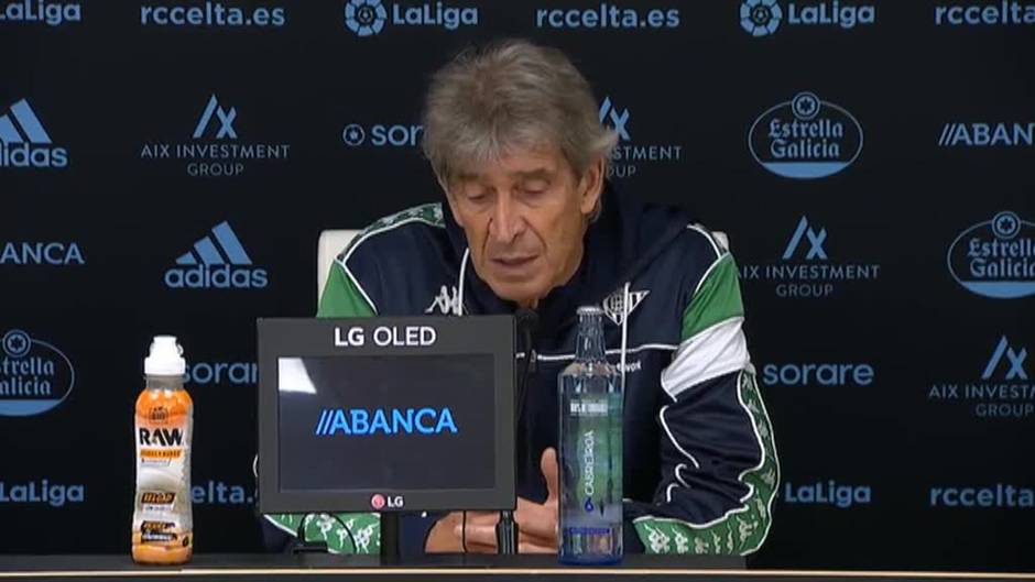 Pellegrini da por bueno el empate en Vigo