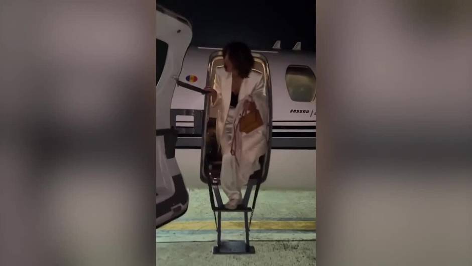 Paz Padilla al más puro estilo Hollywood viaja en jet privado