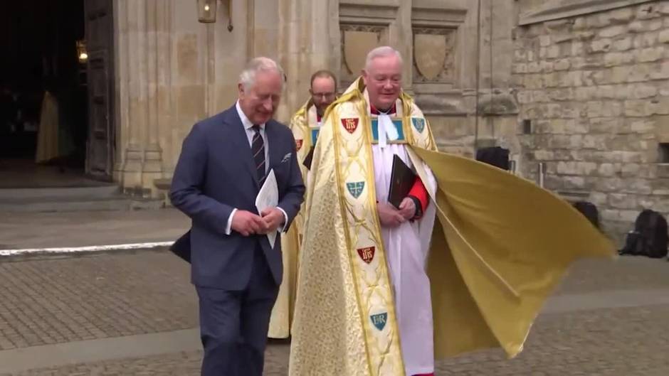 Los Reyes acompañan a la familia real británica en el homenaje a Felipe de Edimburgo
