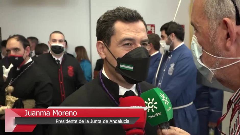 Moreno, portador del trono del Cristo de la Exaltación, destaca la "emoción" de la Semana Santa