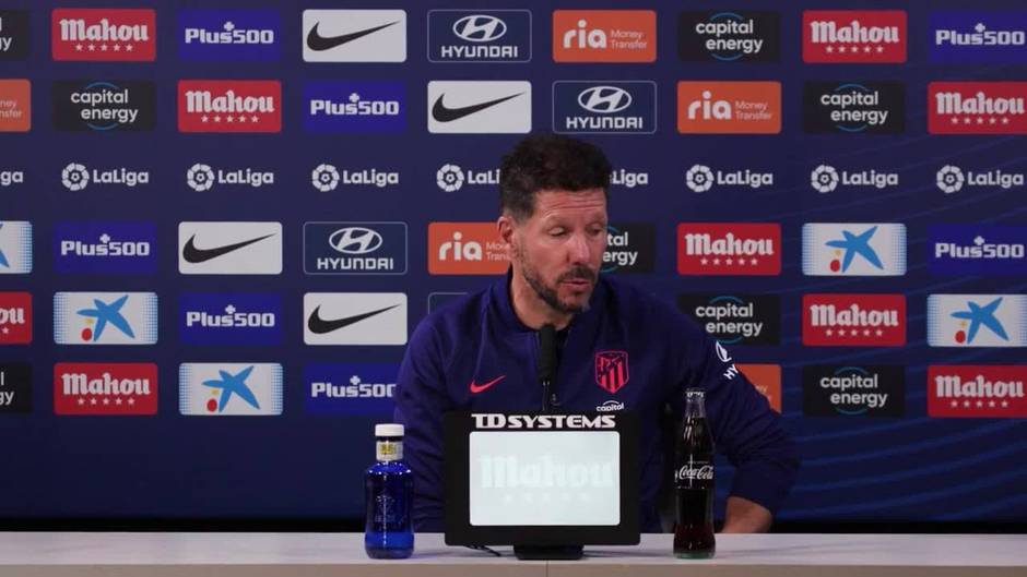 Simeone: "El reto más importante que tenemos es que todos estén involucrados"