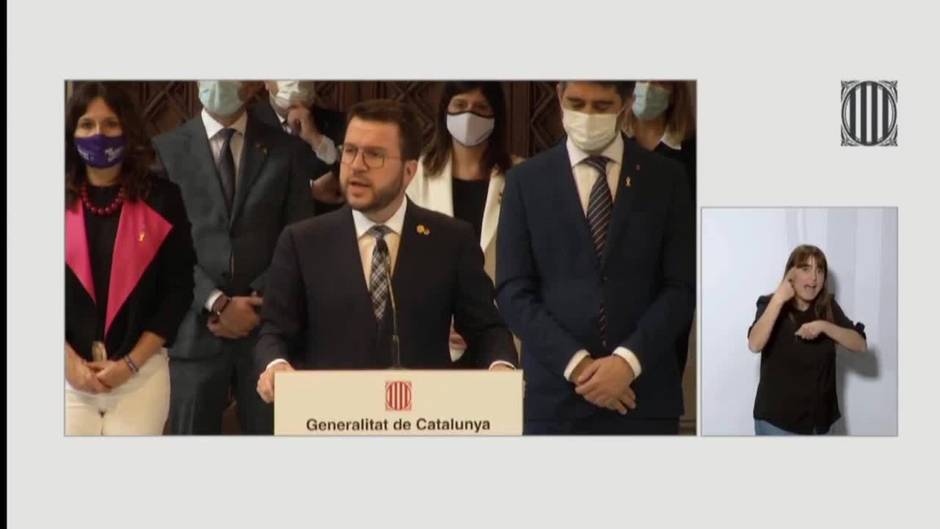 Pere Aragonès: "No se puede recuperar la normalidad de las relaciones políticas"