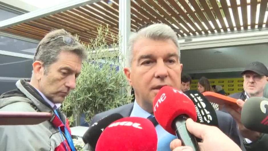 Laporta: "Mientras hay vida hay esperanza y nosotros estamos con el ánimo de ganar los máximos partidos posibles"