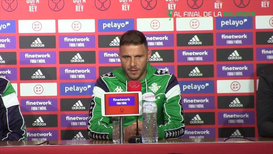 El capitán del Betis Joaquín Sánchez comparece en la rueda de prensa previa a la final de la Copa del Rey ante el Valencia