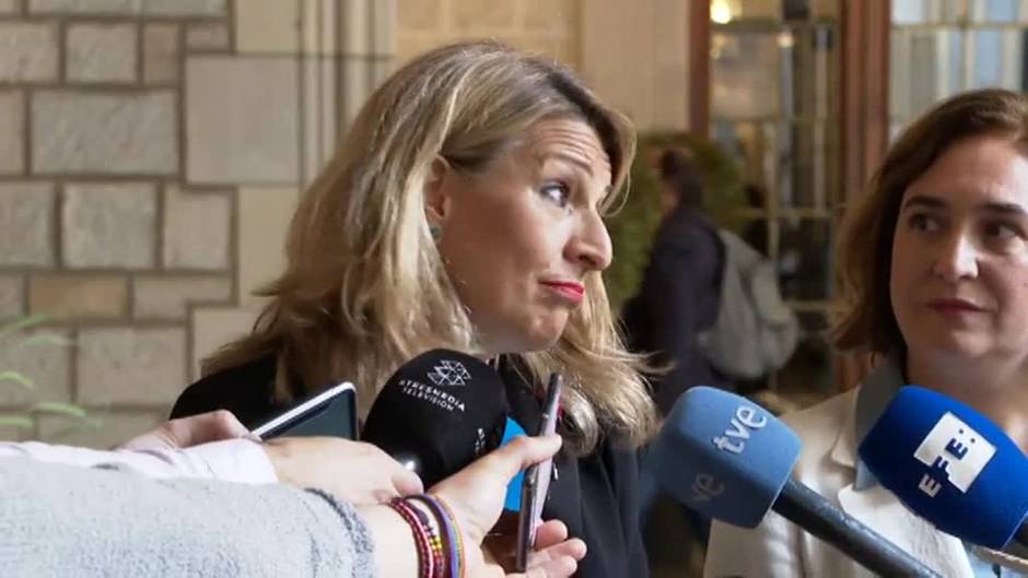 Yolanda Díaz sobre el presunto espionaje en Cataluña: "La situación es grave y exige de diálogo, diálogo y diálogo"
