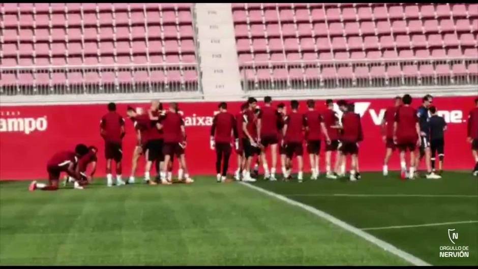 Rekik, gran novedad en el entrenamiento del Sevilla FC