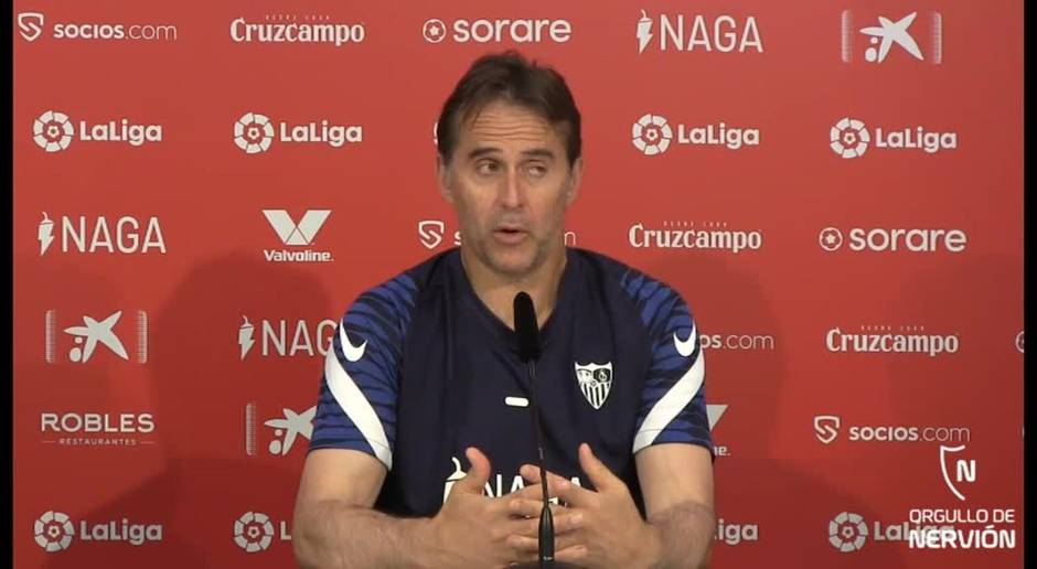 Lopetegui no considera que haya ansiedad por lograr la plaza de Champions