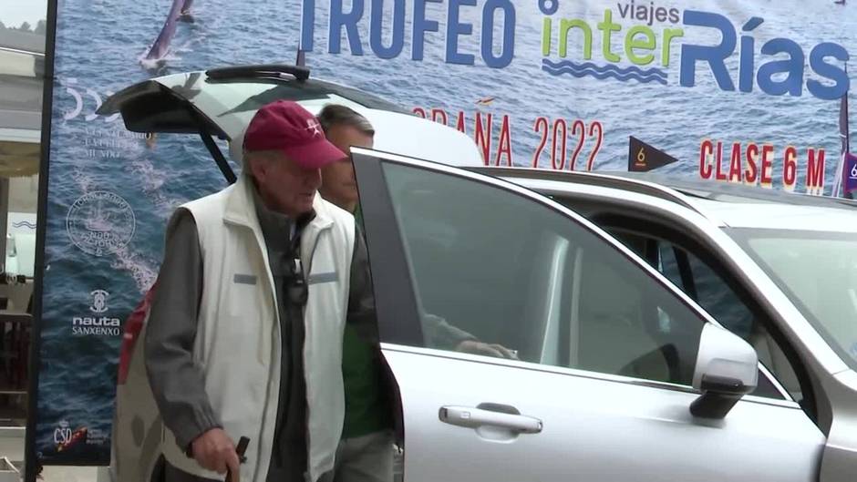 El emérito, sobre su reunión con Felipe VI en Madrid: "Pregunta tú, yo estoy aquí, en Sanxenxo"