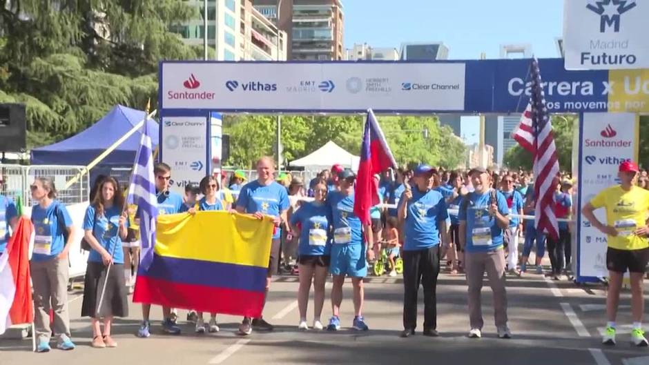 Madrid se tiñe con los colores de Ucrania en la carrera 'Madrid Futuro x Ucrania'