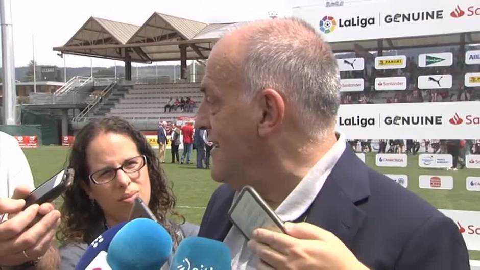 Javier Tebas: "He requerido que pongan toda la cinta íntegra"