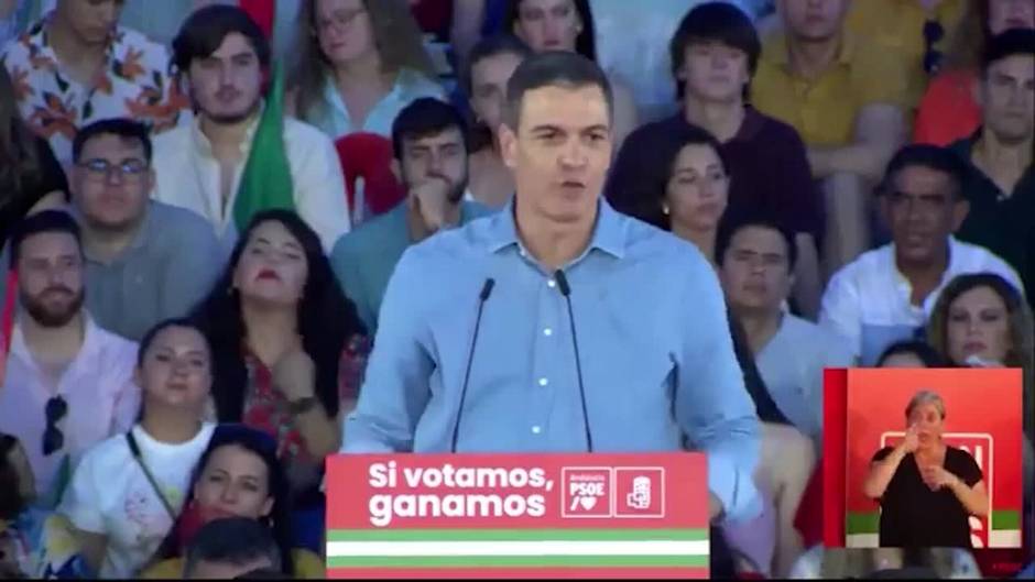 Sánchez afirma que solo una papeleta puede "frenar a las derechas": "La del PSOE"