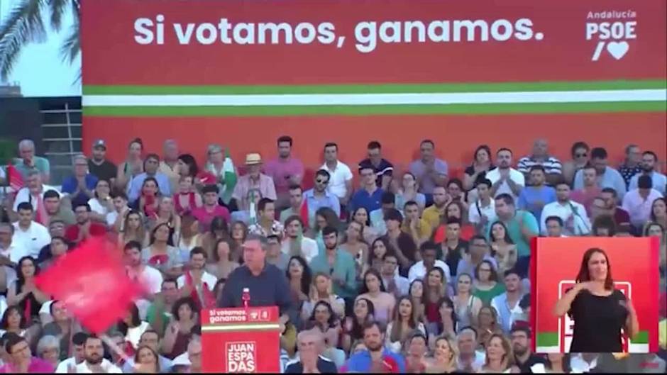 Espadas (PSOE-A) pide enviar las encuestas "a la papelera" el 19J