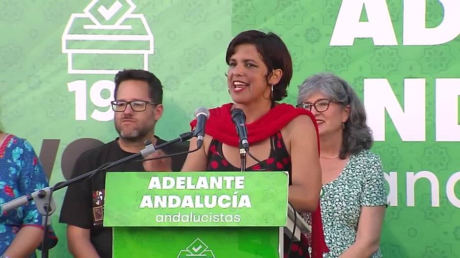 Teresa Rodríguez pide el "voto sin miedo" contra "las ideas de mierda de Olona"