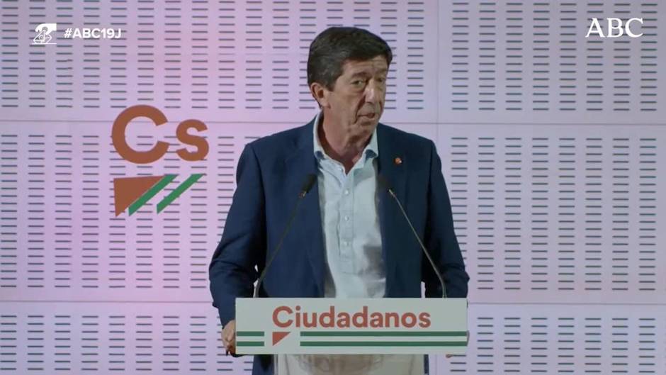 Juan Marín dimite después de que Ciudadanos no logre representación en las elecciones andaluzas