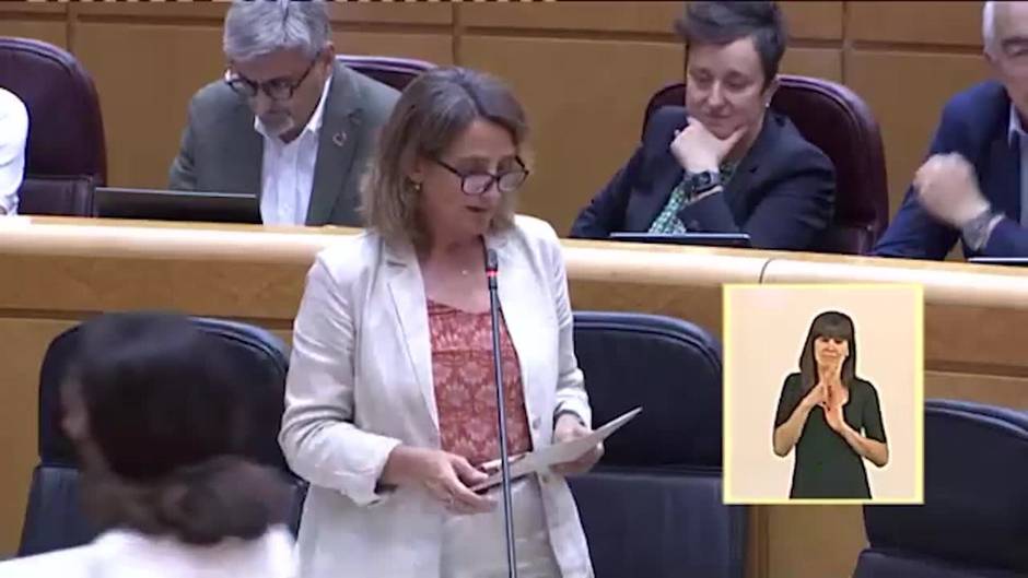 El PP y Ribera se enzarzan con insultos en el pleno del Senado