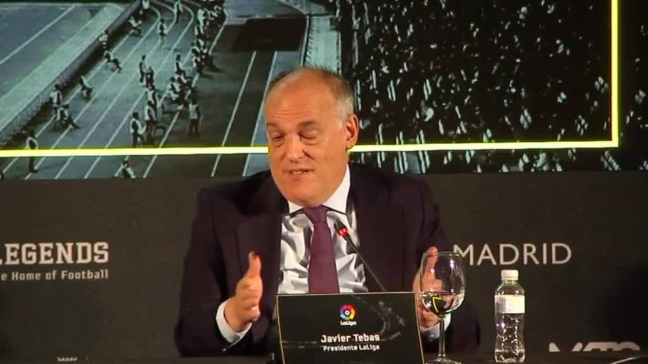 Javier Tebas: "Espero que Lewandowski juegue en el Barça"