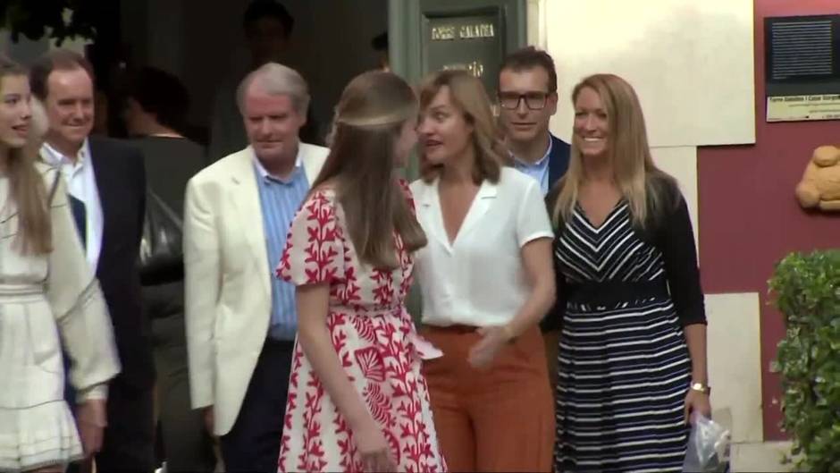 La princesa Leonor y la infanta Sofía acaban su primera visita oficial a Girona