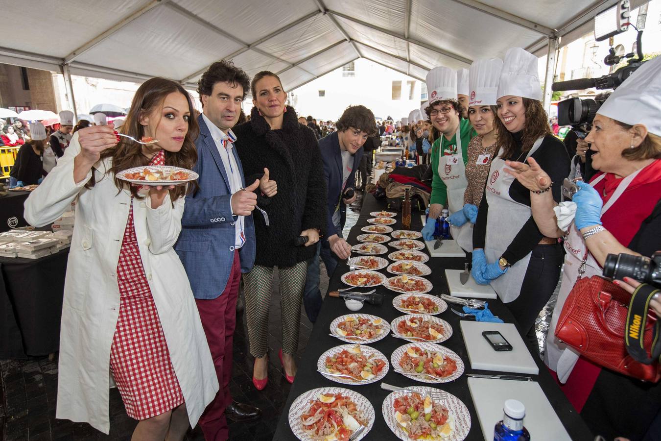 Eva en uno de los casting de la nueva edición de «Masterchef». 