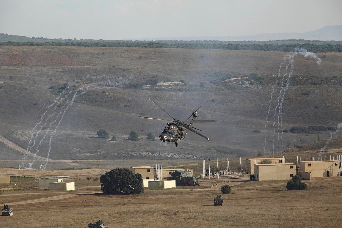 Helicóptero Medevac Black Hawk de EE.UU.. 