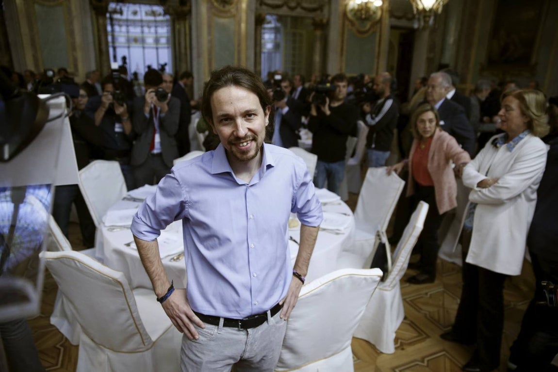 Iglesias, a su llegada al almuerzo informativo organizado por ABC-Deloitte