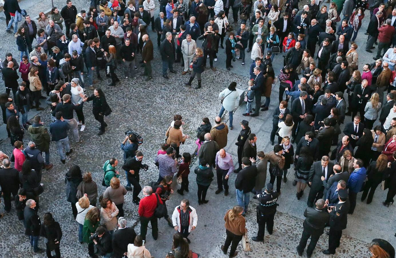 Concentración contra los atentados de París en el Palacio de Fuensalida