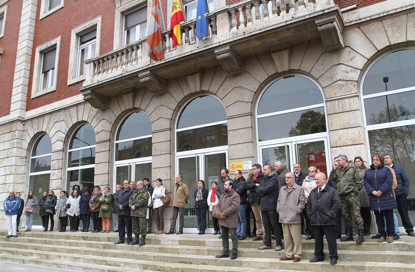 Concentración en Palencia en repulsa por los atentados. 