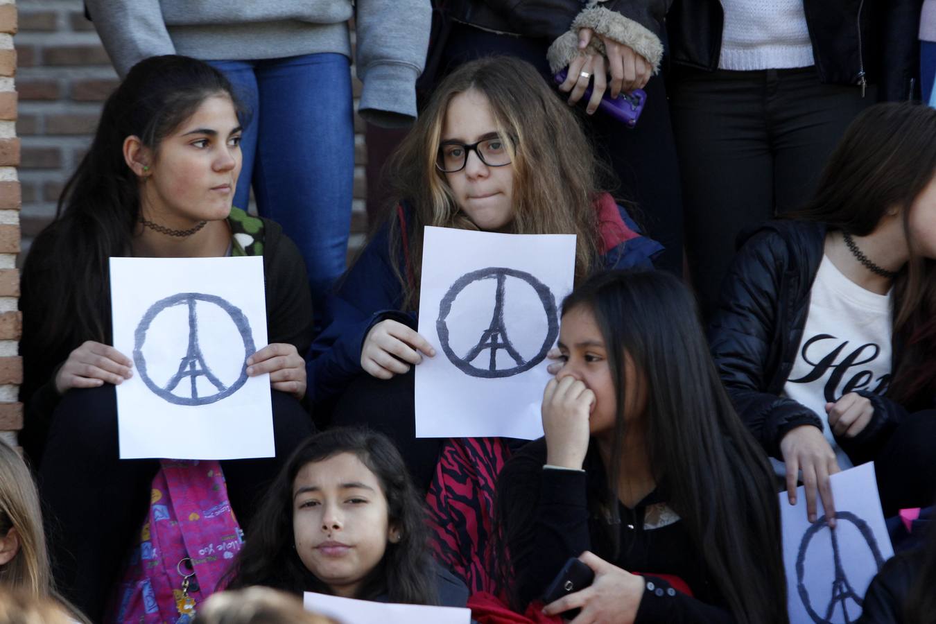 Los alumnos del IES Sefarad claman por la paz