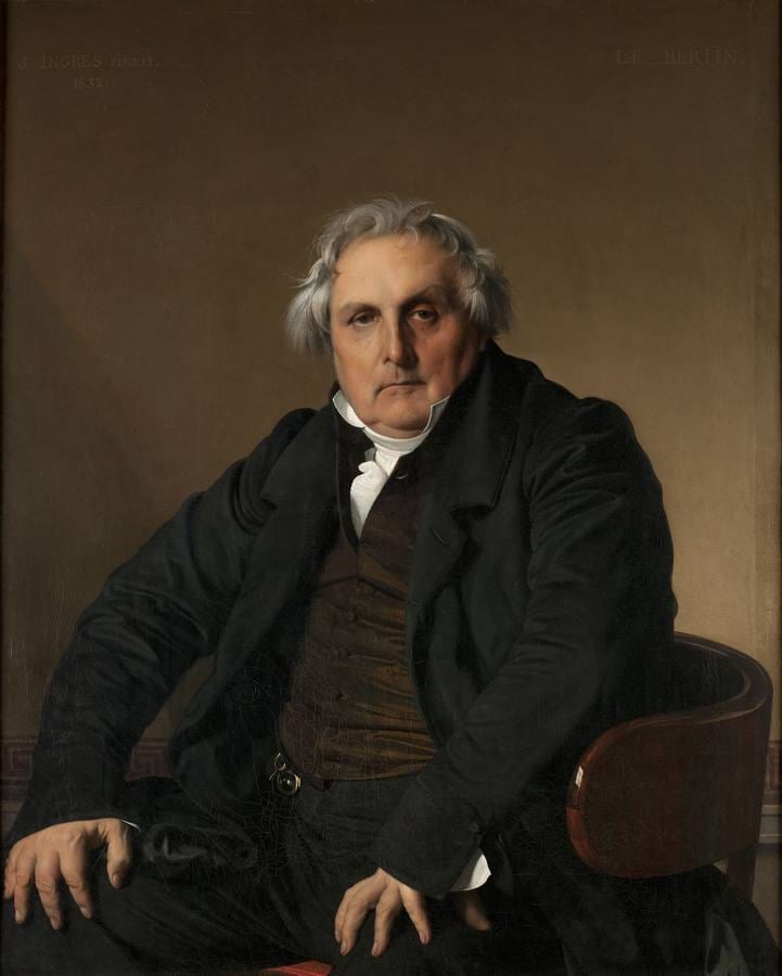 «Retrato de Louis-François Bertin», de Ingres (1832). 