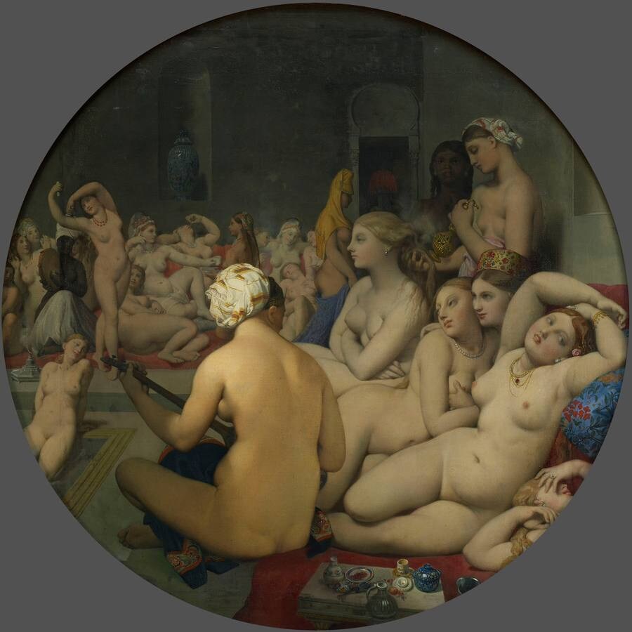 «El Baño Turco», de Ingres (1859-1863). 