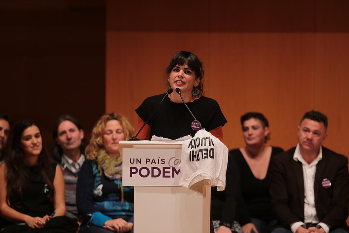 Mitin de Podemos en el Palacio de Congresos de Cádiz