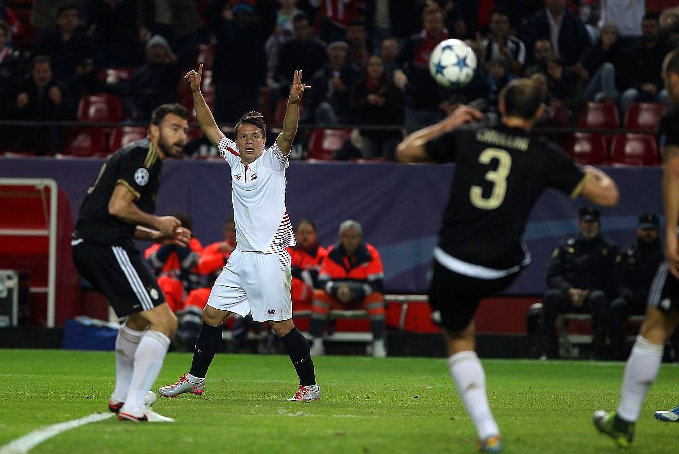 La victoria del Sevilla FC ante la Juventus, en imágenes